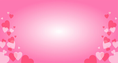 pink background with hearts
