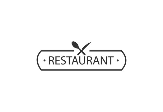 Restaurant logo template. vector illustrator.
