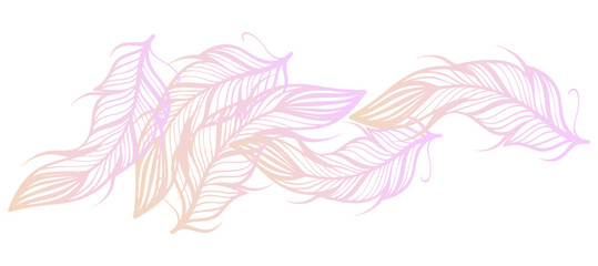 Fototapeta na wymiar abstract feathers gradient seamless background Design Wallpaper