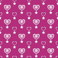 seamless background with hearts