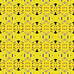 Abstract ethnic rug ornamental seamless pattern.Perfect for fashion, textile design, cute themed fabric, on wall paper, wrapping paper, fabrics and home decor.