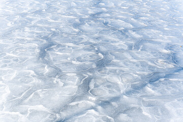 Colored ice. Abstract ice texture. Nature background. Sea ice. patterns on ice