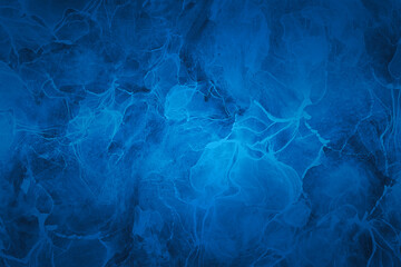 Cement wall background, dark blue gradient old wall pattern, blue abstract wall background, dark blue cement texture old wall pattern.