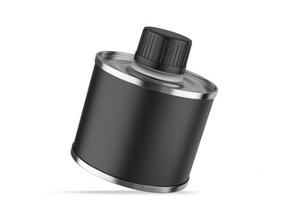 Blank oil tin can for branding. 3d render illustration.