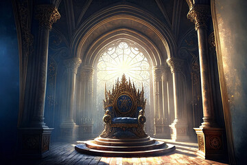 Royal Throne Room - Generative Ai