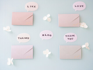 手紙を使ったblogで人と繋がるイメージ