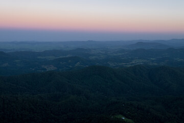 sunrise in the mountains