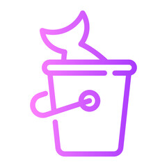 bucket gradient icon
