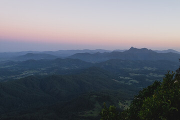 morning in the mountains