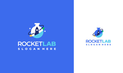 Rocket Lab Logo designs concept vector, Space Research logo template