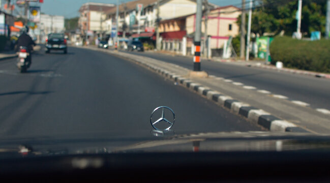 Traveling, driving on roads and signs
Mercedes-Benz, photographed on January 4, 2023 in Rayong, Thailand.