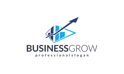 modern logo design vector for a financial industry