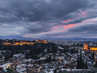 Fototapeta premium Granada at sunset