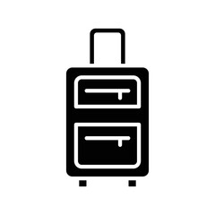 travel bag icon vector design template in white background