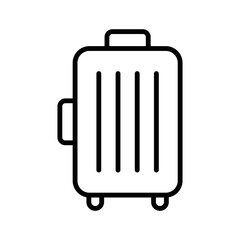 travel bag icon vector design template in white background