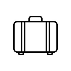travel bag icon vector design template in white background
