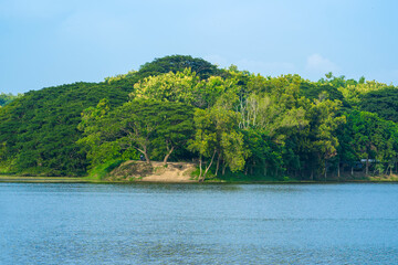 Forests by the dam of Tanjungan, Mojokerto. Indonesia.