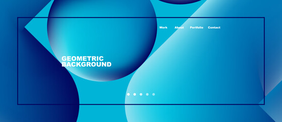 Naklejka premium Round shapes and circles with liquid gradients