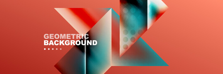 Abstract background with geometric shapes composition and light and shadow effects. Vector Illustrations For Wallpaper, Banner, Background, Card, Book Illustration, landing page