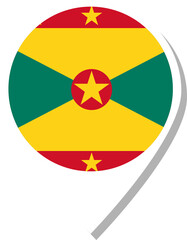 Grenada flag check-in icon.
