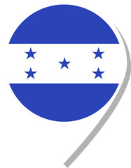 Honduras flag check-in icon.