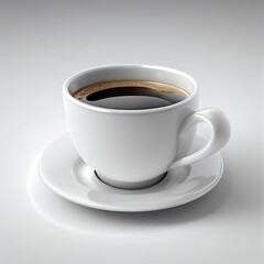 white coffee cup, generative ai.