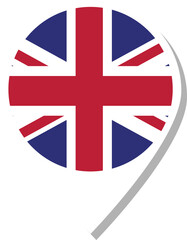 UK flag check-in icon.