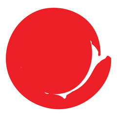 Abstract brush stroke circle background illustration design