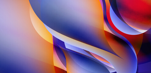 Abstract elegant flowing shapes background, fluid gradient colors. Template for covers, templates, flyers, placards, brochures, banners