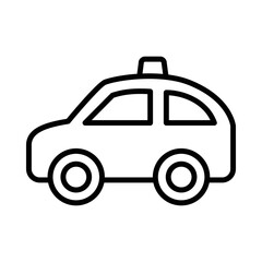 Taxi vector icon symbol design