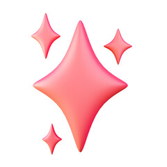 3d render of abstract decoration with icon