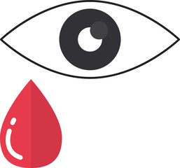 medical eye symbol flat icons elements