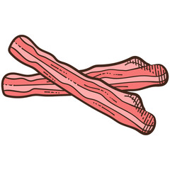 Obraz na płótnie Canvas Streaky Bacon Illustration