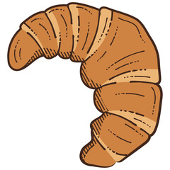 illustration of croissant