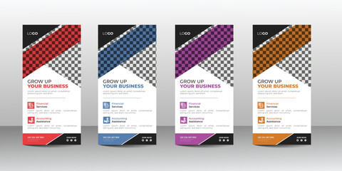 Clean and minimal professional dl flyer or rack card design template for your business