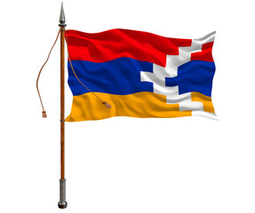 National flag  of Artsakh. Background  with flag  of Artsakh