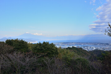 Fototapeta na wymiar 日本平から臨む富士山 静岡県静岡市