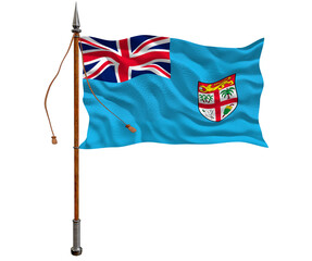 National flag  of Fiji. Background  with flag  of Fiji