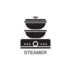 streamer pot icon, kitchen icon