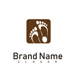 foot health medicine symbol logo