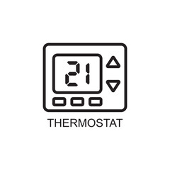 thermostat icon , temperature icon vector