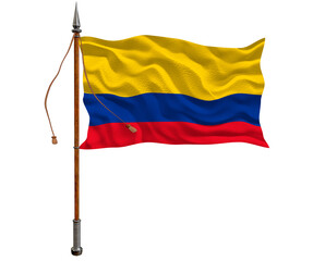 National flag of Colombia. Background  with flag  of Colombia