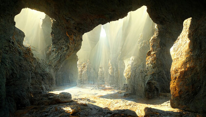 cave landscape background
