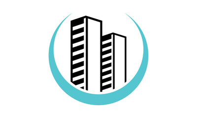 building skyscraper logo vector