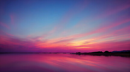 Fototapeta na wymiar beautiful sunset on the shore of the sea