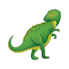 Cute Dino Animal Cartoon Vector