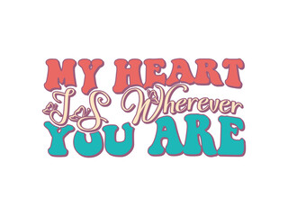 Valentine Day Groovy Design AI file