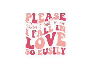 Valentine Day Groovy Design AI file