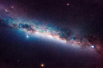 Galaxy with stars and space dust in the universe. galaxy