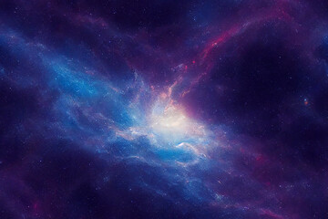 Stars nebula in space.